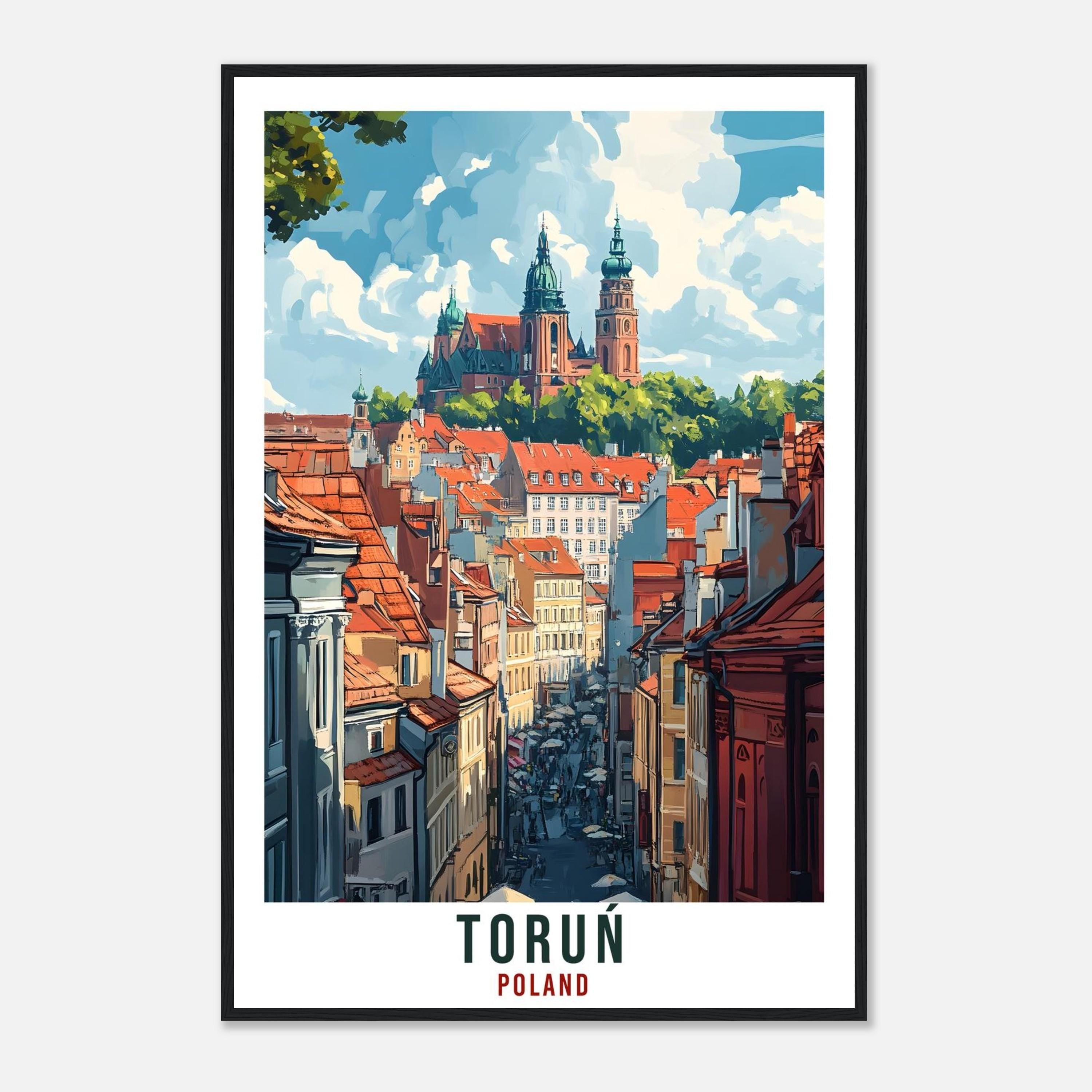 Toruń Travel Print Poland Home Decor Toruń Wall Art Gift Wall Hanging Art Lover Toruń Polish Artwork Travel Poster Poland Travel Artwork