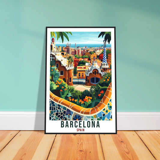 Barcelona Travel Print Spain Home Decor Barcelona Wall Art Gift Wall Hanging Art Lover Barcelona Spain Artwork Travel Poster Travel Art