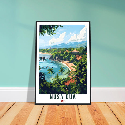 Nusa Dua Bali Travel Print Bali Wall Art Wall Hanging Home Décor Nusa Dua Gift Landmark Artwork Travel Art Lovers Indonesia Travel Poster