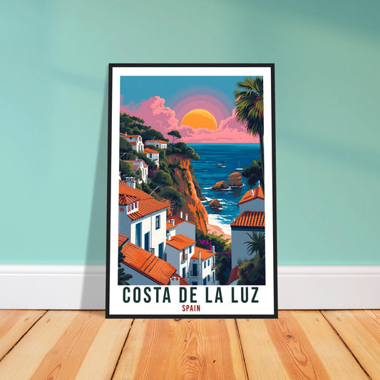 Costa De La Luz Travel Print Spain Home Decoration Spanish Wall Art Gift Wall Hanging Art Lover Spain Artwork Costa De La Luz Travel Poster