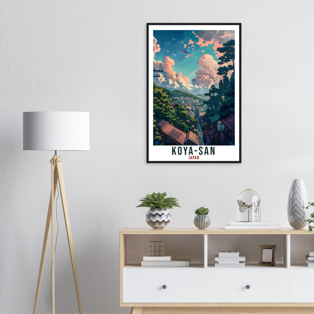 Koya-San Travel Print Japan Home Decoration Wall Art Gift Wall Hanging Art Lover Japanese Artwork Japan Koya-San Travel Poster Holiday Print