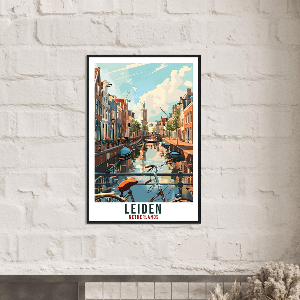 Leiden Travel Print Holland Wall Art Wall Hanging Home Décor Gift Art Lovers Gift Dutch Artwork Gift The Netherlands Leiden Travel Poster