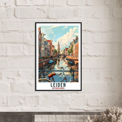 Leiden Travel Print Holland Wall Art Wall Hanging Home Décor Gift Art Lovers Gift Dutch Artwork Gift The Netherlands Leiden Travel Poster