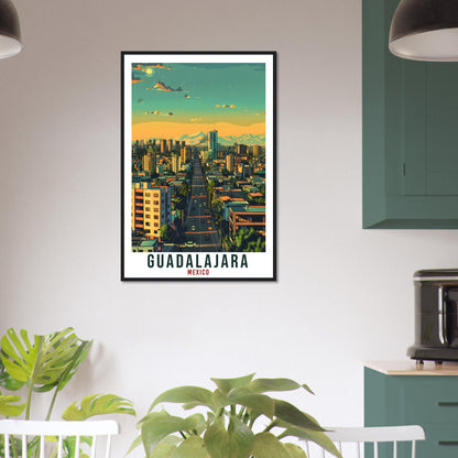 Guadalajara Mexico Travel Print Mexico Wall Art Wall Hanging Home Décor Guadalajara Gift Mexico Landmark Artwork South America Travel Poster