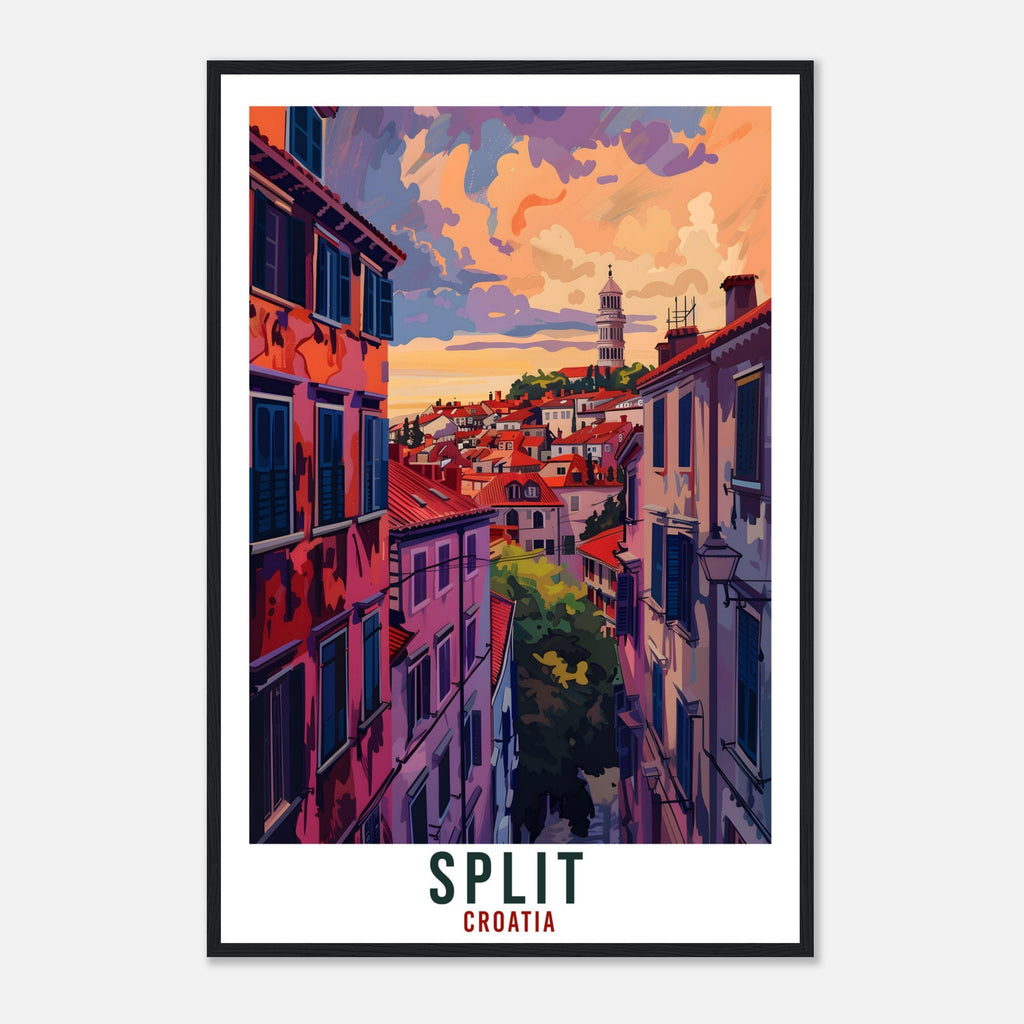 Split Travel Print Croatia Wall Art Wall Hanging Home Décor Split Gift Croatian Landmark Artwork Gift Split Croatia Holiday Travel Poster