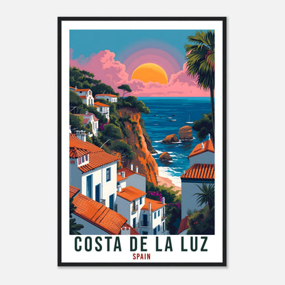 Costa De La Luz Travel Print Spain Home Decoration Spanish Wall Art Gift Wall Hanging Art Lover Spain Artwork Costa De La Luz Travel Poster
