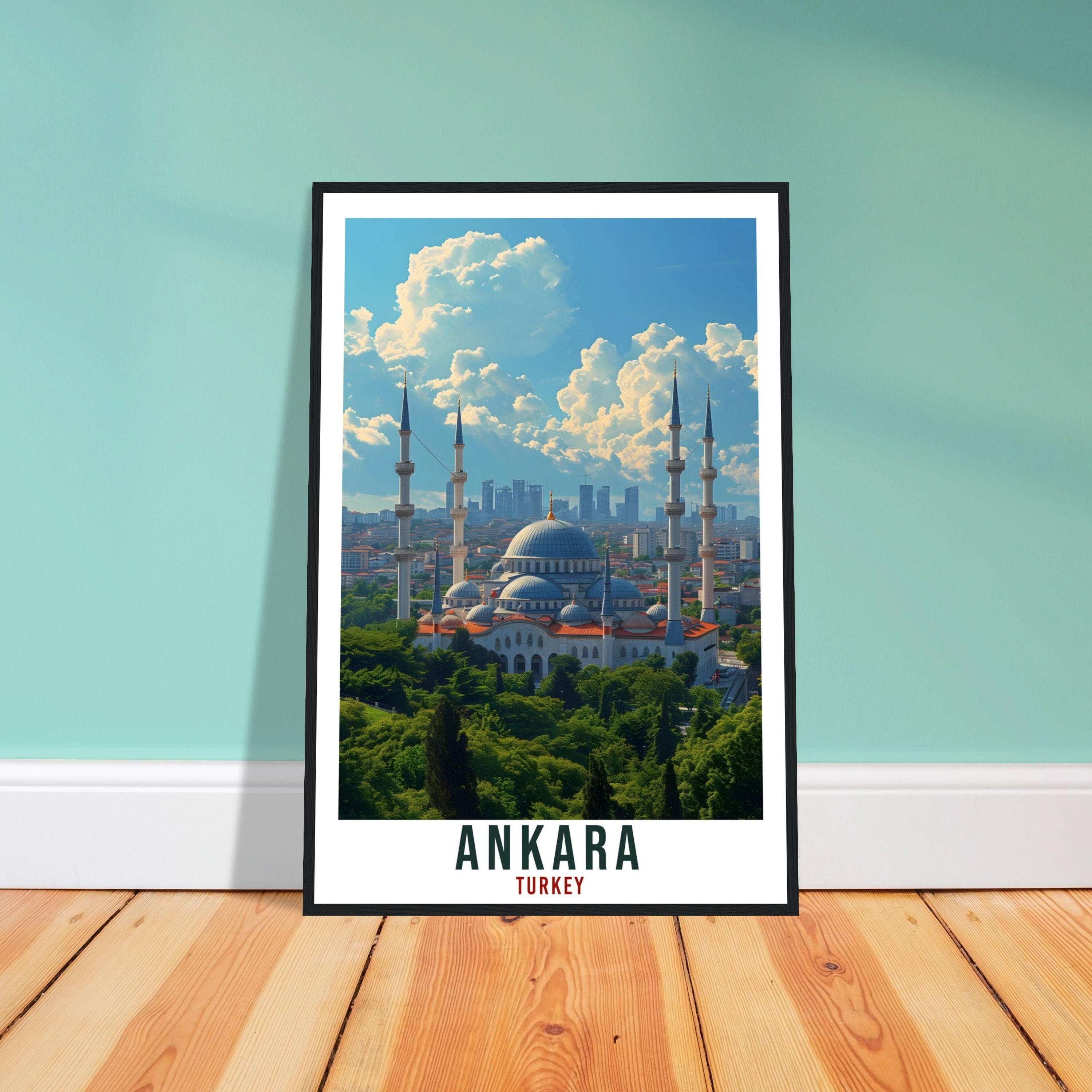 Ankara Gift Travel Poster Turkey Home Decoration Ankara Turkish City Wall Art Gift Wall Hanging Art Lover Turkey Artwork Ankara Travel Print