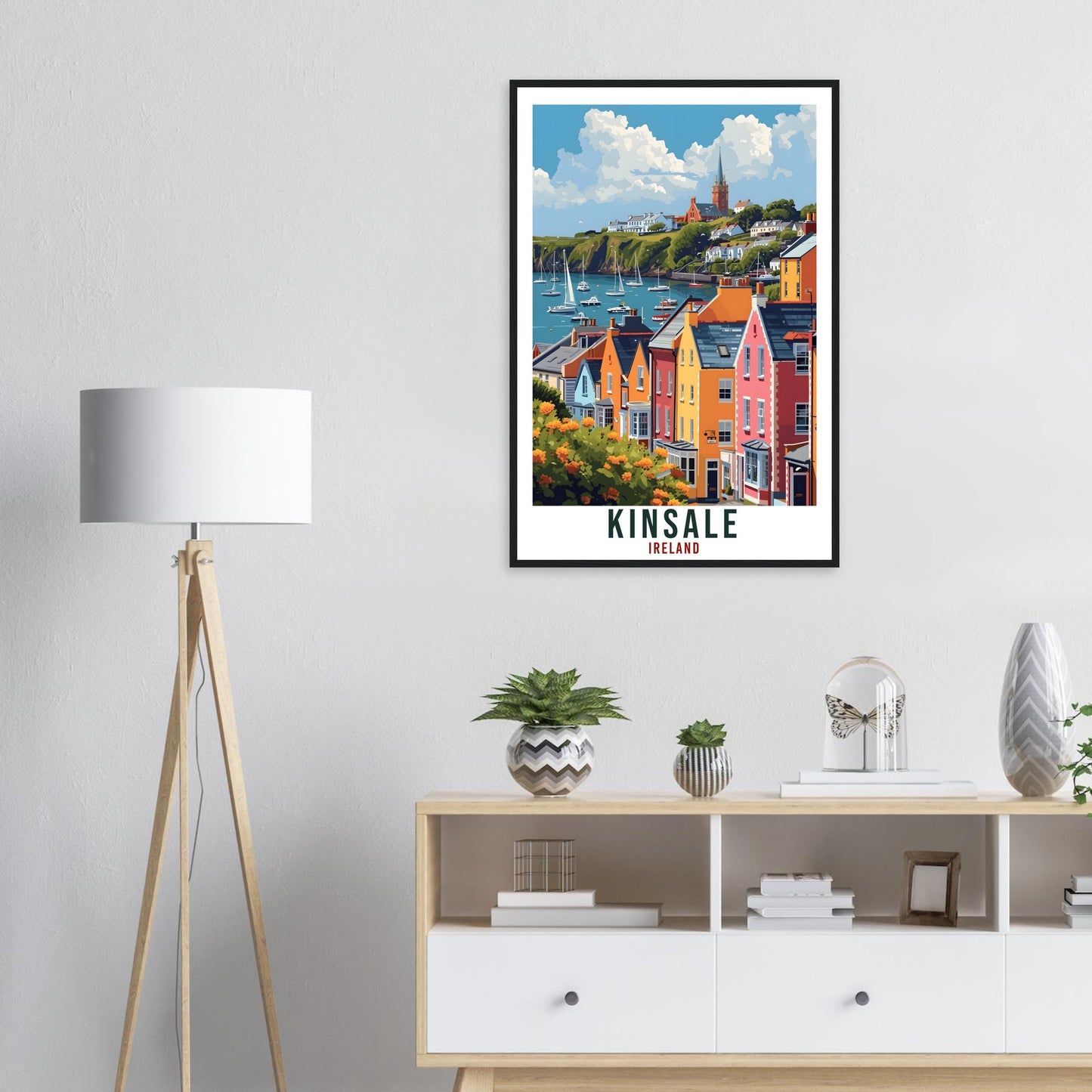 Kinsale Travel Print Ireland Home Decoration Kinsale Wall Art Gift Wall Hanging Art Lover Irish Artwork Ireland Kinsale Travel Poster Gift
