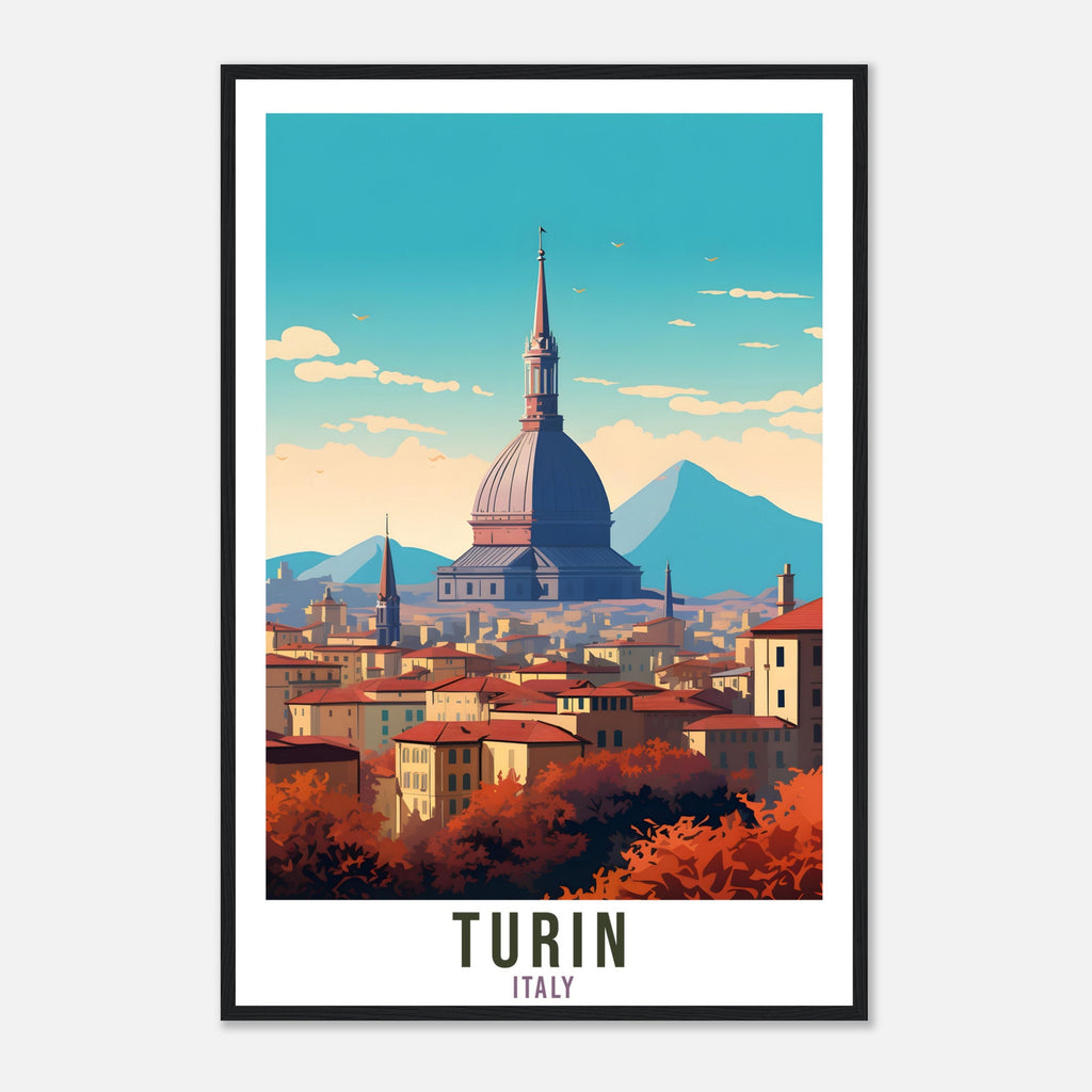 Turin Italy Travel Print Wall Art Turin Wall Hanging Home Décor Turin Gift Art Lovers Italy Art Lover Gift Print Turin City Print Italian