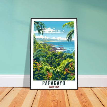 Papagayo Costa Rica Travel Print Wall Art Wall Hanging Home Décor Papagayo Gift Beach Artwork Travel Art Costa Rica City Travel Poster