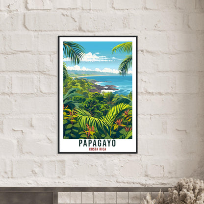 Papagayo Costa Rica Travel Print Wall Art Wall Hanging Home Décor Papagayo Gift Beach Artwork Travel Art Costa Rica City Travel Poster