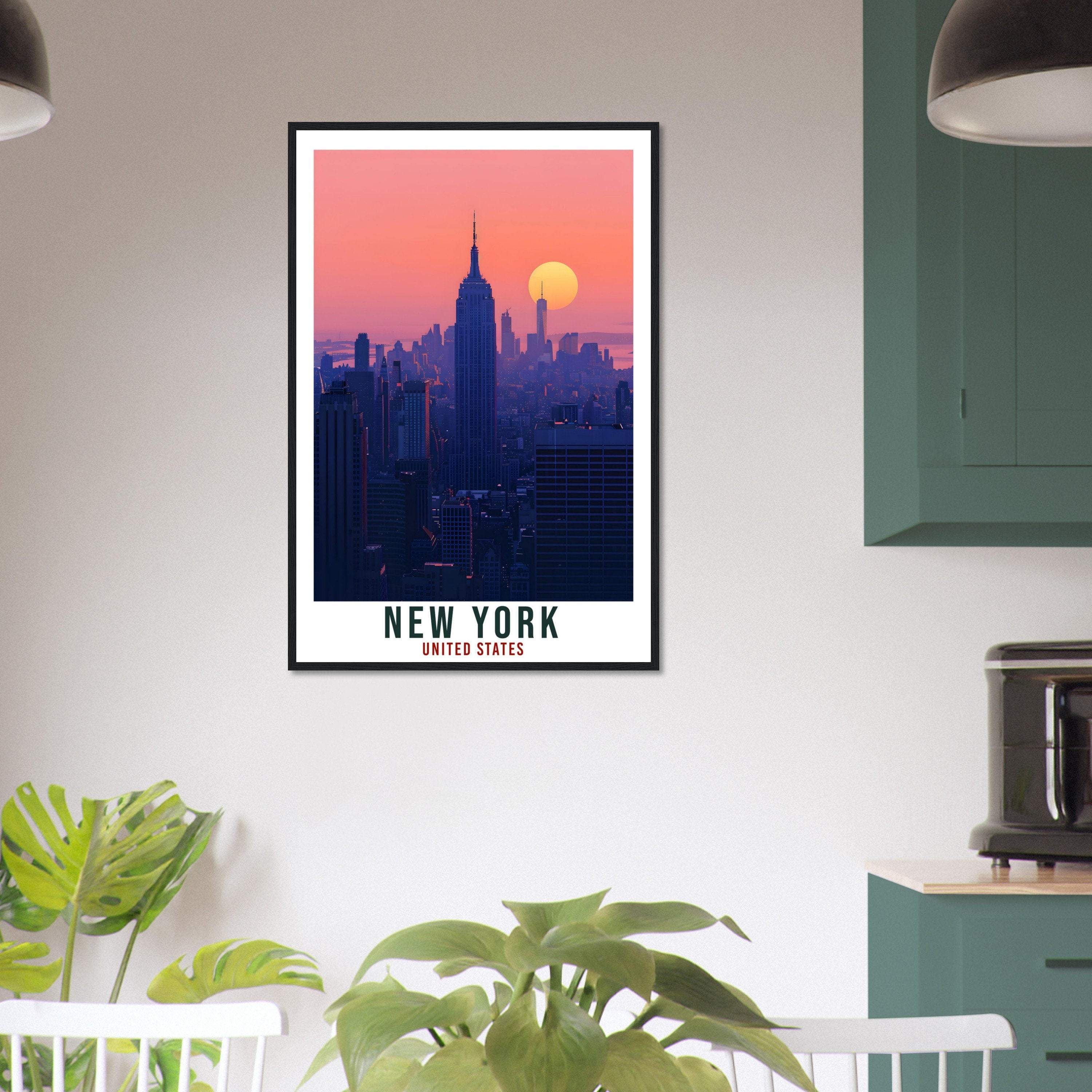 New York City Travel Print United States Home Decoration USA City Wall Art Gift Wall Hanging Art Lover NYC Artwork New York Travel Poster