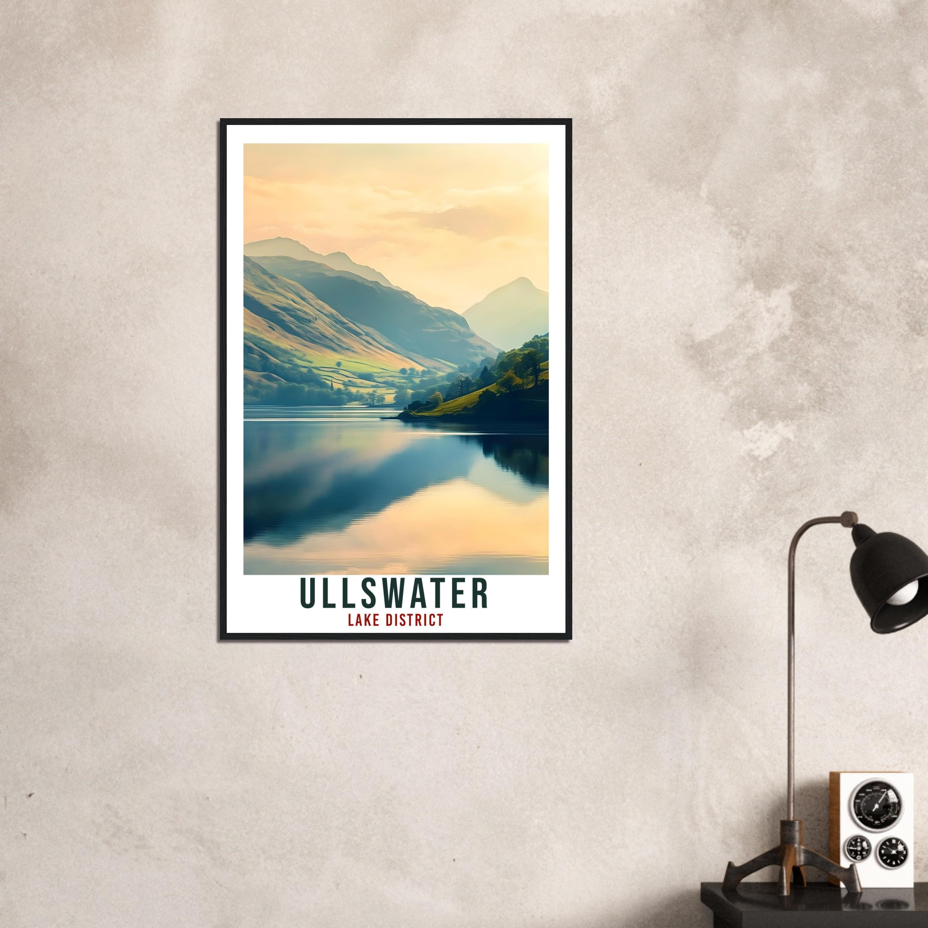Ullswater Travel Print Lake District Home Decor Ullswater Wall Art Wall Hanging Art Lover Lake District Artwork Travel Poster Cumbria Travel