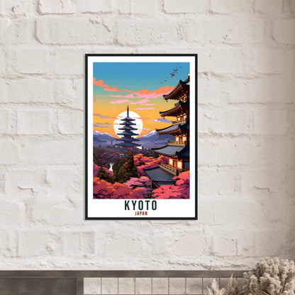 Kyoto Travel Print Japan Home Decoration Wall Art Gift Wall Hanging Art Lover Japanese Artwork Japan Kyoto Travel Poster Cityscape Print
