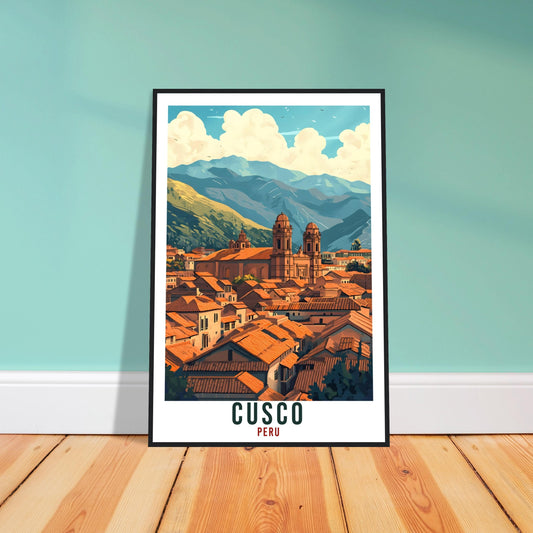 Cusco Travel Print Peru Home Decor Cusco Wall Art Gift Wall Hanging Art Lover Cusco Peruvian Artwork Travel Poster Cusco Travel Art