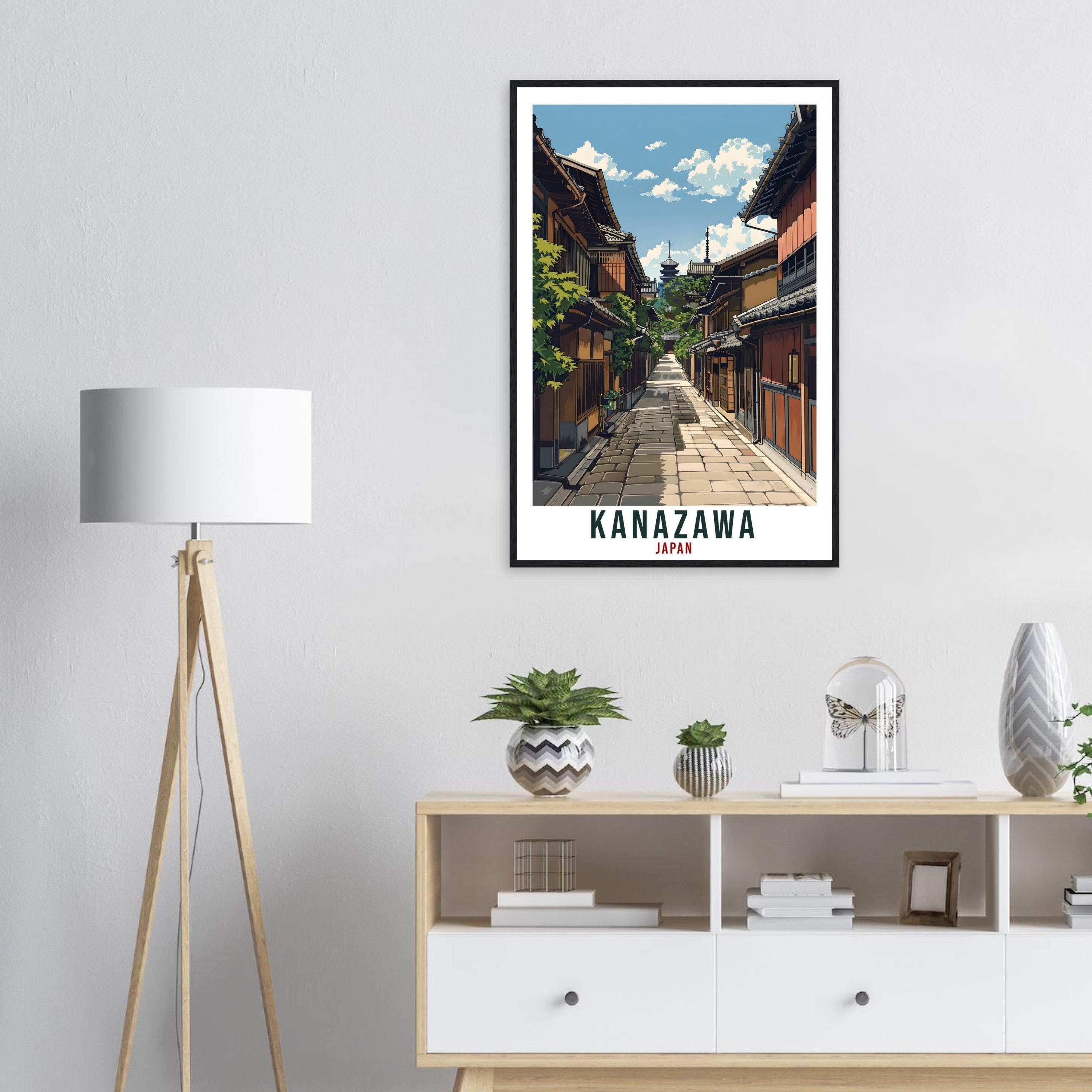 Kanazawa Travel Print Japan Home Decoration Wall Art Gift Wall Hanging Art Lover Japanese Artwork Japan Kanazawa Travel Poster City Print