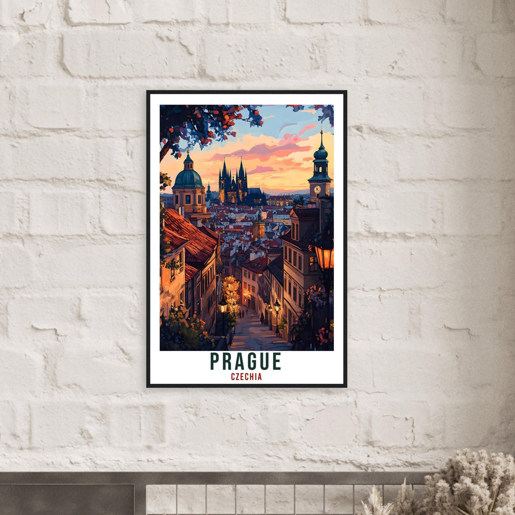 Prague Travel Print Czech Republic Home Decor Prague Wall Art Gift Wall Hanging Art Lover Prague Czechia Artwork Travel Poster Travel Art