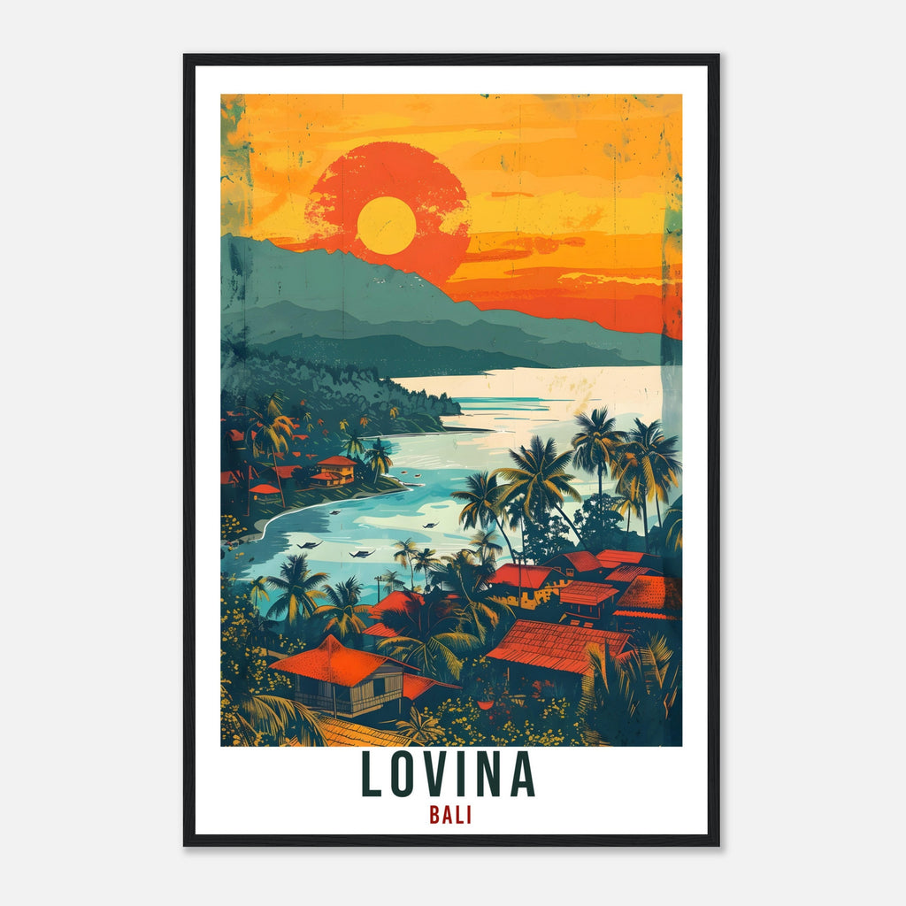Lovina Bali Travel Print Bali Wall Art Wall Hanging Home Décor Lovina Gift Landmark Artwork Travel Art Indonesia Lovina Travel Poster