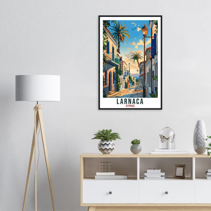 Larnaca Cyprus Travel Print Larnaca Wall Art Wall Hanging Home Décor Larnaca Gift Cyprus Landmark Artwork Gift Cyprus Holiday Travel Poster