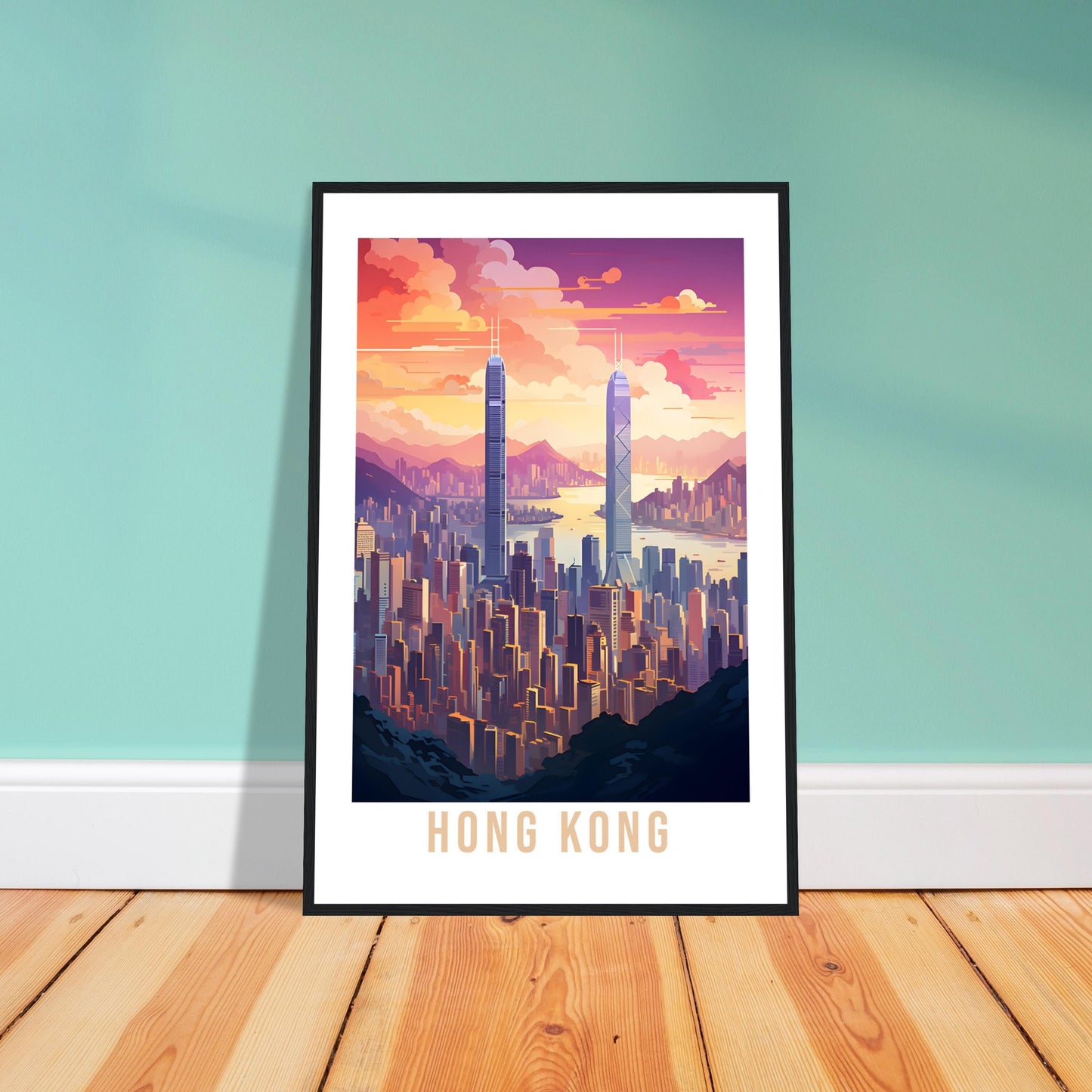 Hong Kong Travel Print Wall Art Hong Kong Home Decor Gift Holiday Print Art Print Hong Kong Travel Poster Hong Kong Art Print Cityscape