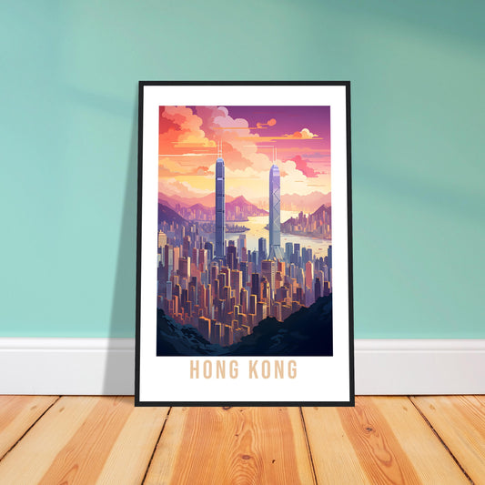 Hong Kong Travel Print Wall Art Hong Kong Home Decor Gift Holiday Print Art Print Hong Kong Travel Poster Hong Kong Art Print Cityscape
