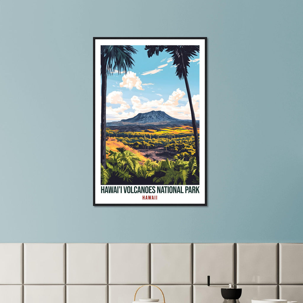 Hawai'i Volcanoes National Park USA Travel Print Wall Art Wall Hanging Home Décor Hawaii Volcanoes Gift Travel Art USA Artwork Travel Poster