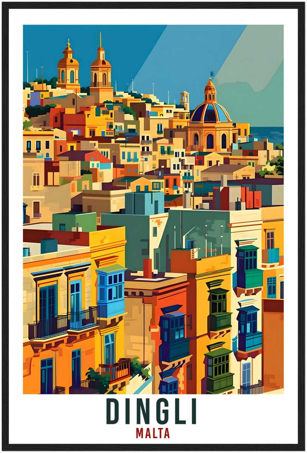 Dingli Travel Print Malta Wall Art Wall Hanging Home Living Décor Dingli Gift Art Lovers Gift Malta Artwork Gift Dingli Malta Travel Poster
