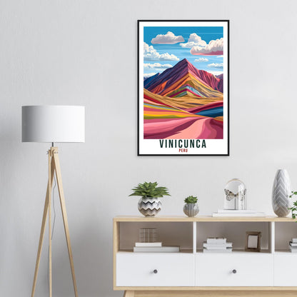 Vinicunca Travel Print Peru Home Decor Vinicunca Wall Art Gift Wall Hanging Art Lover Vinicunca Peruvian Artwork Travel Poster Travel Art