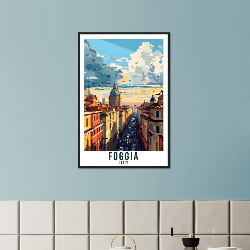 Foggia Travel Print Italy Wall Art Wall Hanging Home Living Décor Foggia Gift Art Lovers Gift Italy Artwork Gift Italian Travel Poster