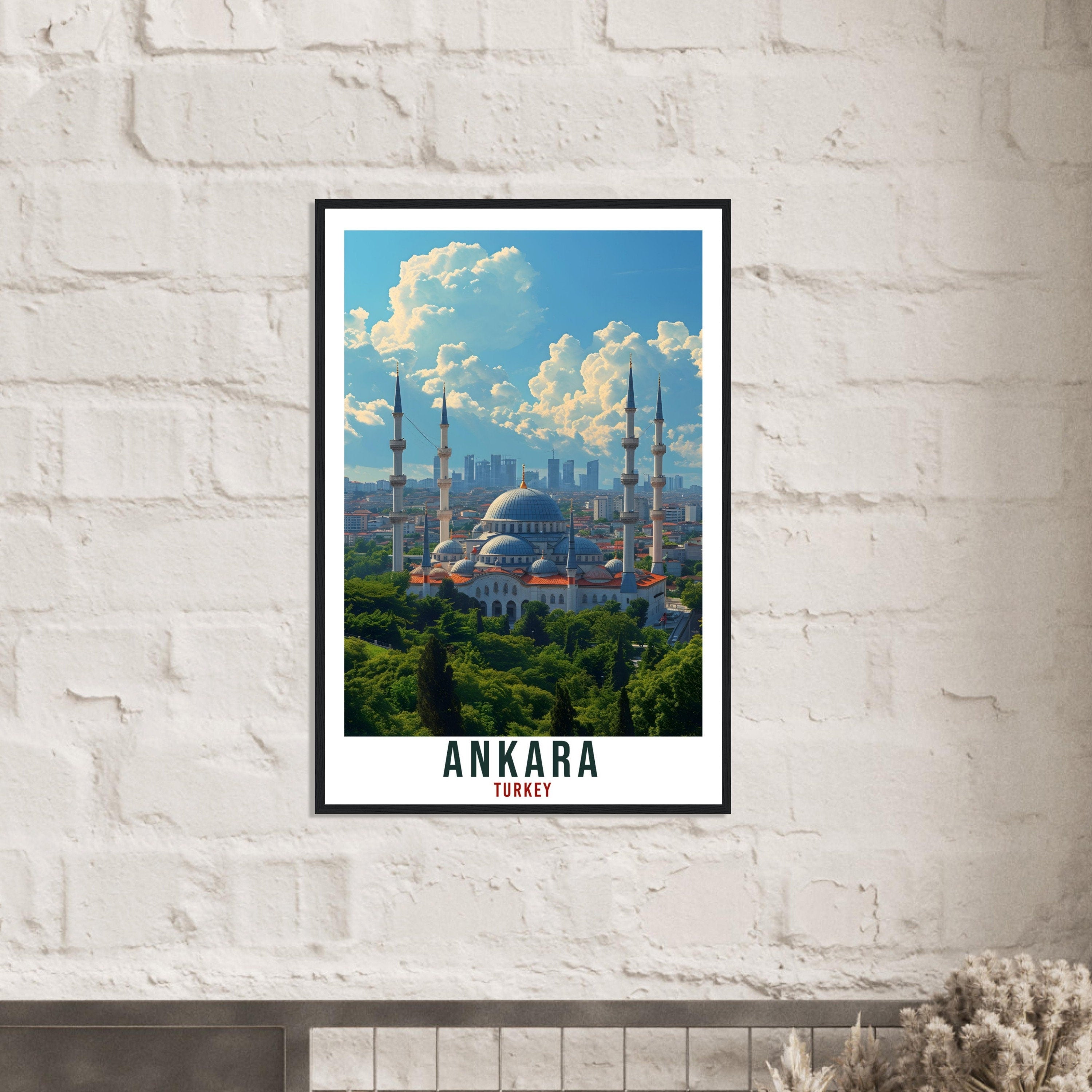 Ankara Gift Travel Poster Turkey Home Decoration Ankara Turkish City Wall Art Gift Wall Hanging Art Lover Turkey Artwork Ankara Travel Print