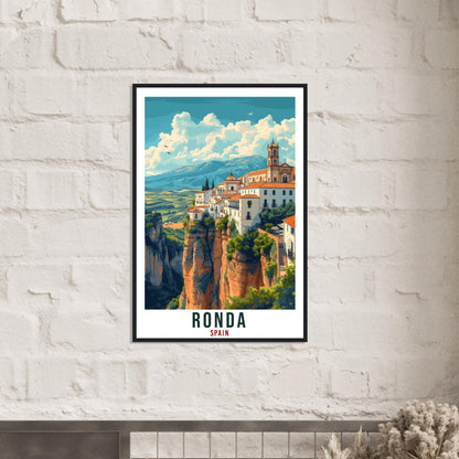 Ronda Travel Print Spain Home Decoration Ronda Art Gift Spanish City Wall Art Gift Wall Hanging Art Lover Spain Artwork Ronda Travel Poster