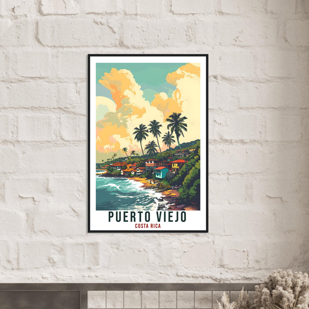 Puerto Viejo Costa Rica Travel Print Wall Art Wall Hanging Home Décor Puerto Viejo Gift Artwork Travel Art Costa Rica City Travel Poster