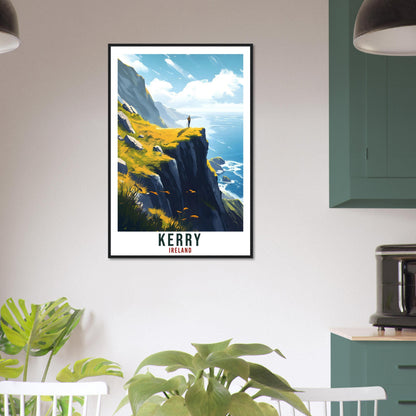 Kerry Travel Print Ireland Home Decor County Kerry Wall Art Wall Hanging Art Lover Irish Artwork Travel Poster Kerry Ireland Travel Art