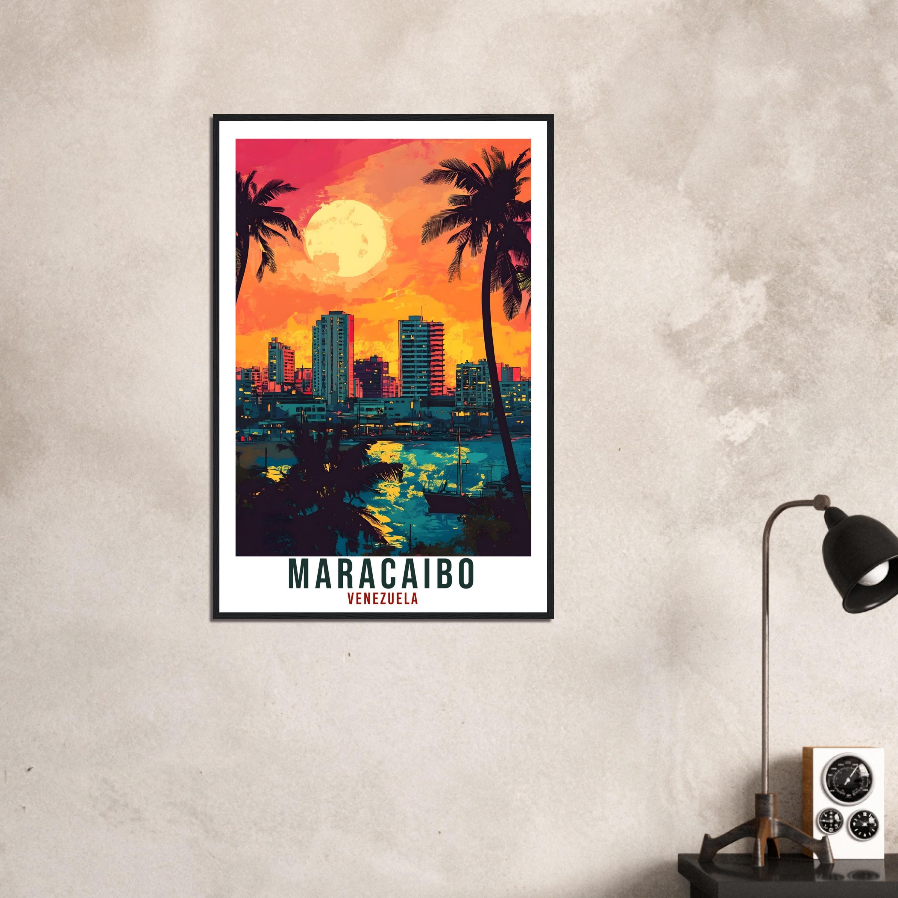 Maracaibo Travel Print Venezuela Home Decoration Maracaibo Wall Art Gift Wall Hanging Art Lover Venezuelan Artwork Travel Poster