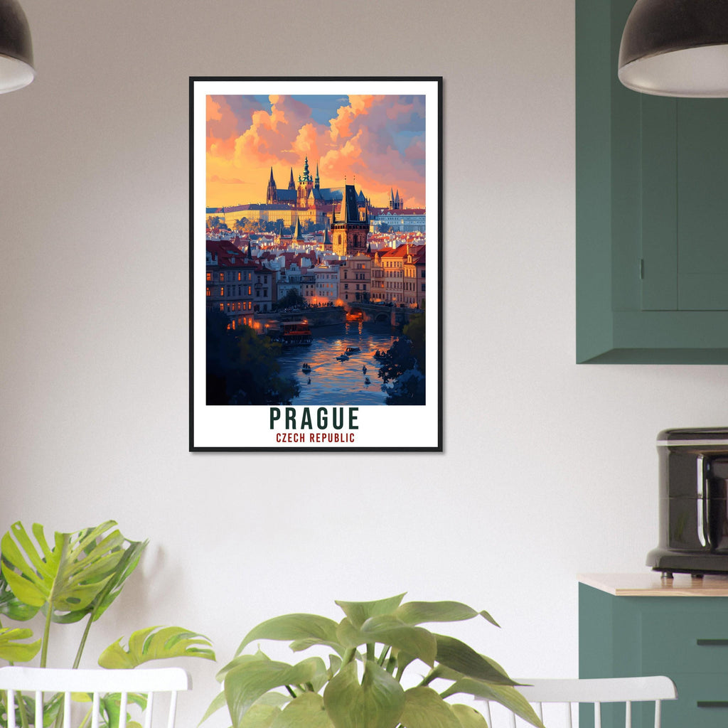 Prague Travel Print Czechia Home Decor Prague Wall Art Gift Wall Hanging Art Lover Prague Czech Republic Artwork Travel Poster Travel Art