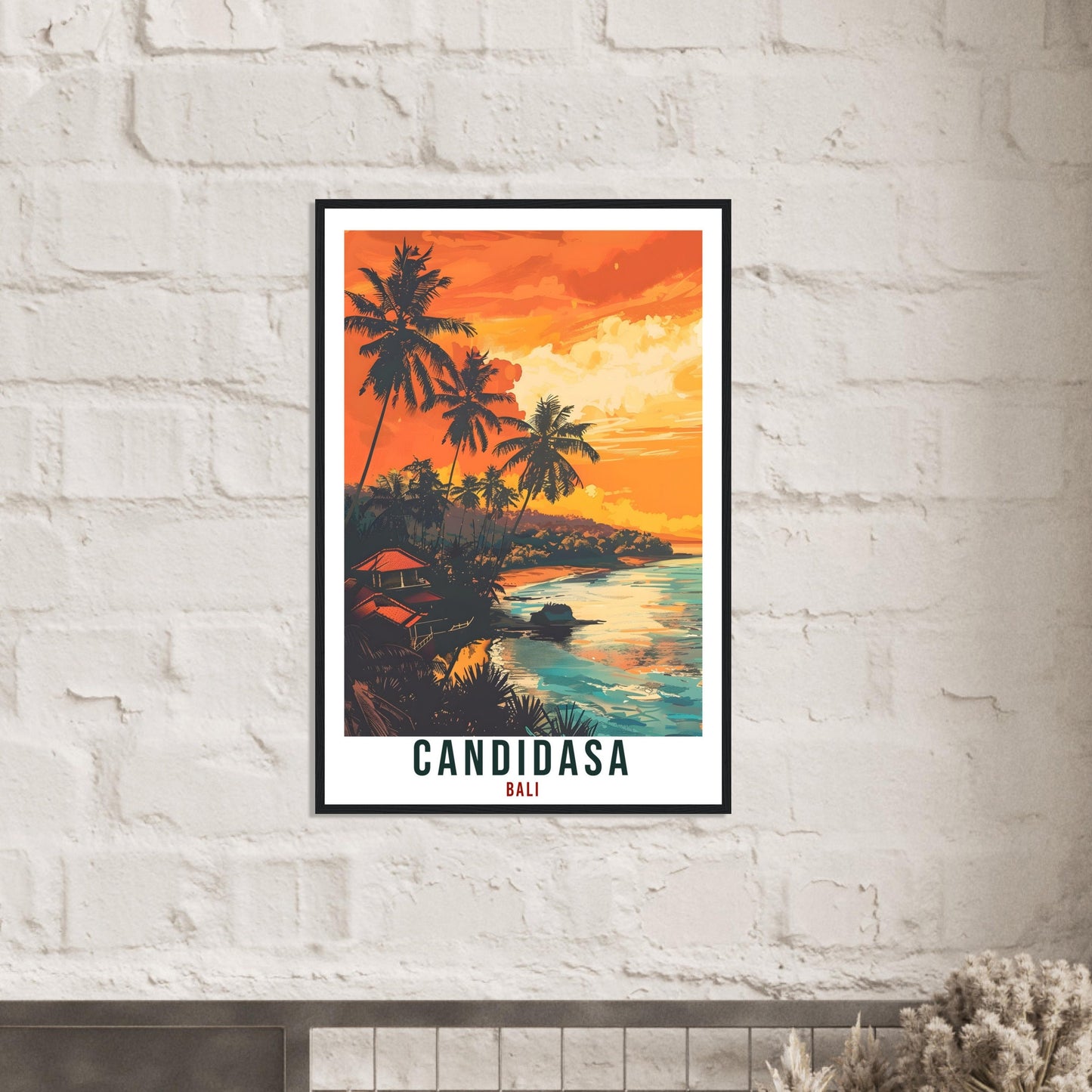 Candidasa Bali Travel Print Bali Wall Art Wall Hanging Home Décor Candidasa Gift Landmark Artwork Travel Indonesia Candidasa Travel Poster