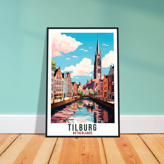 Tilburg Travel Print Holland Wall Art Wall Hanging Home Décor Tilburg Gift Art Lovers Gift Dutch Artwork Gift The Netherlands Travel Poster