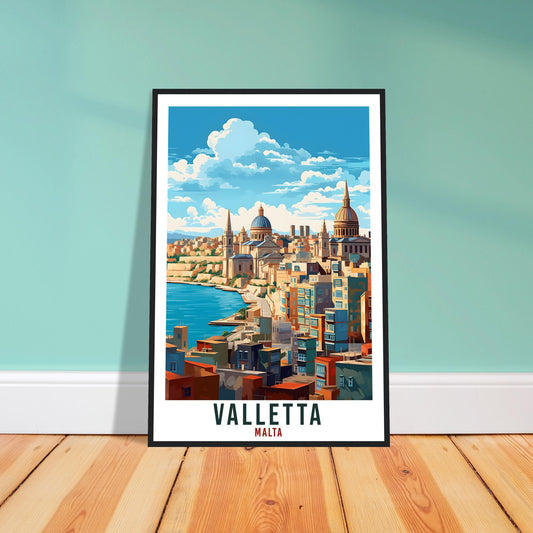 Valletta Travel Print Malta Wall Art Wall Hanging Home Living Décor Valletta Gift Art Lovers Gift Malta Artwork Gift Malta Travel Poster