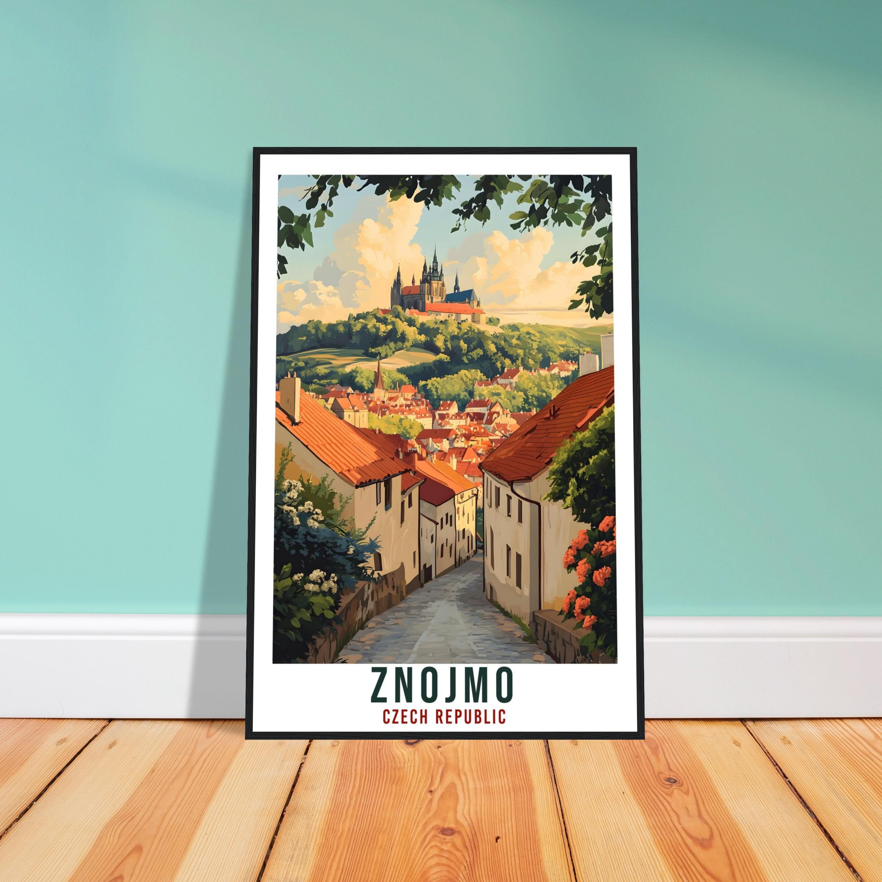 Znojmo Travel Print Czech Republic Home Decor Znojmo Wall Art Gift Wall Hanging Art Lover Znojmo Czechia Artwork Travel Poster Travel Art