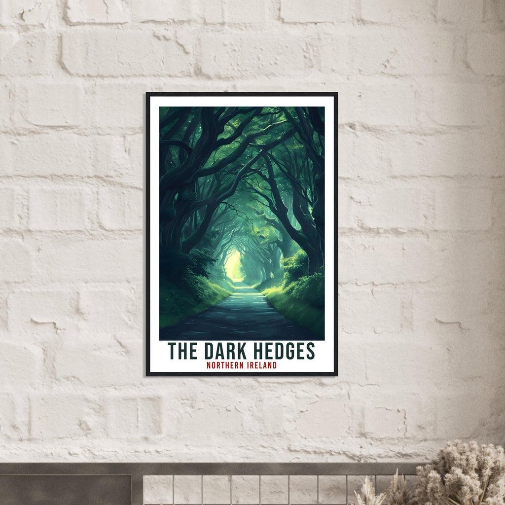 The Dark Hedges Northern Ireland Travel Poster Home Decoration Wall Art Gift Wall Hanging Art Lover Irish Coast Artwork Ireland Travel Print