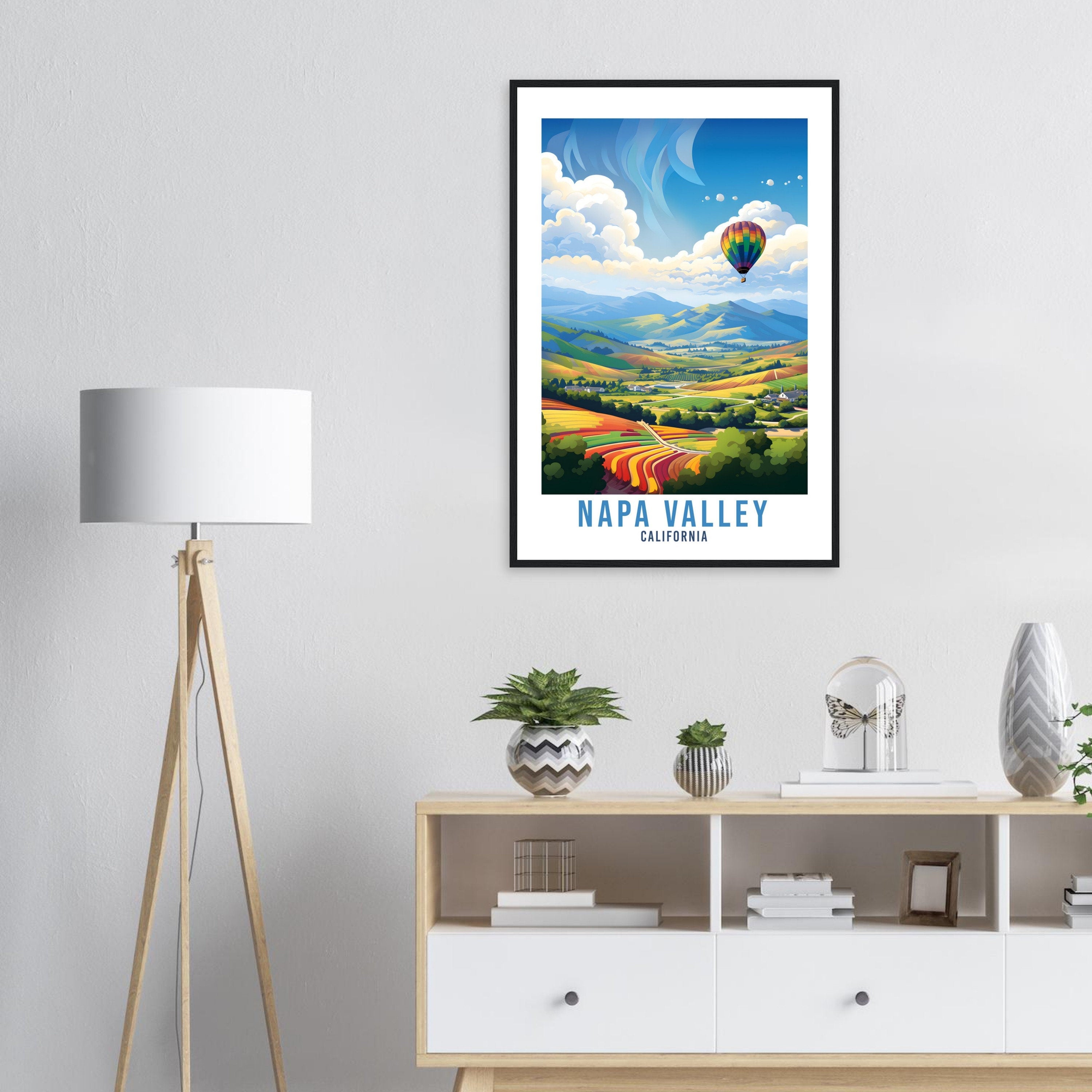 Napa Valley Vineyards Travel Print Napa Valley Wall Art Wall Hanging Napa Valley Gift Travel Poster California Art Lover Gift Napa Valley