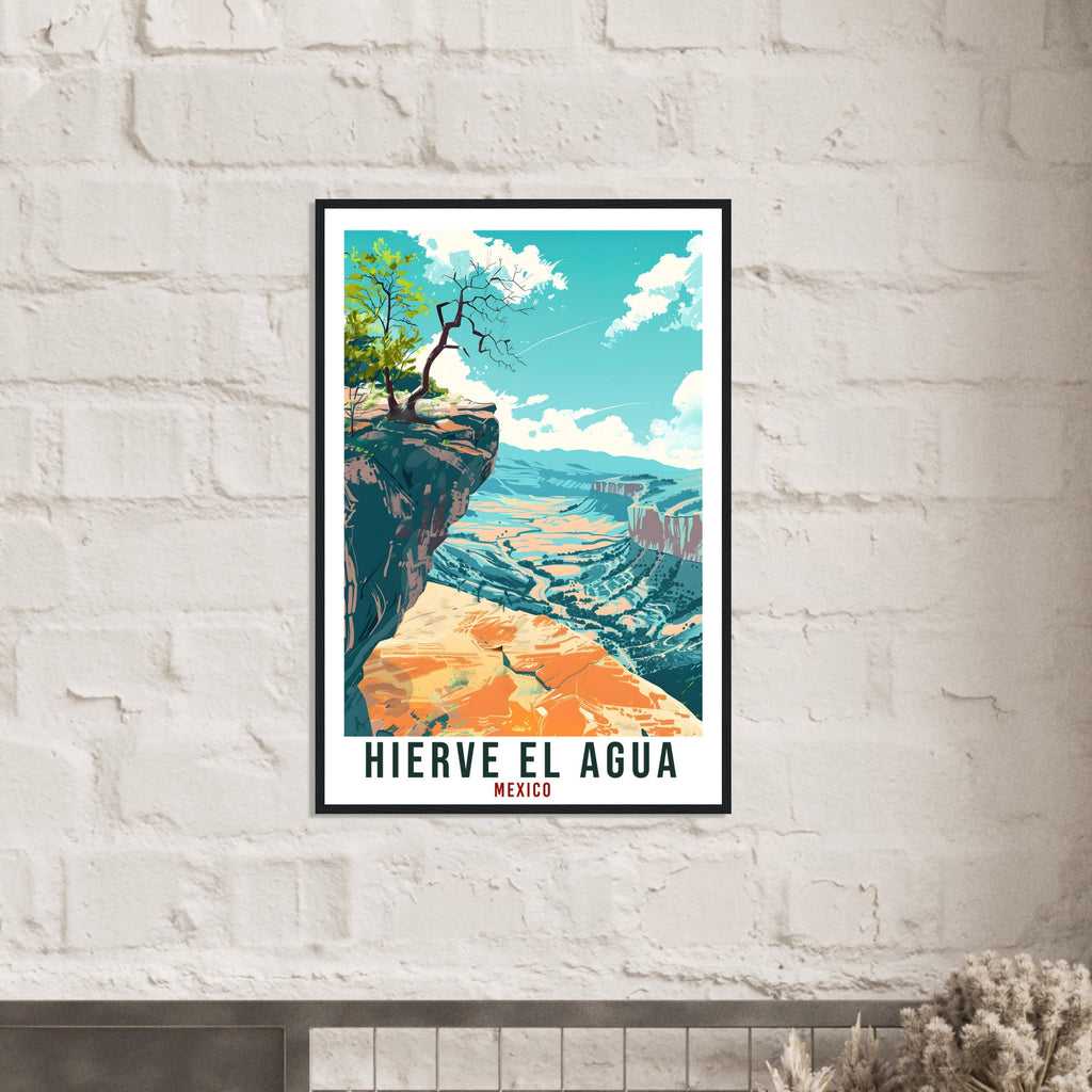 Hierve El Agua Mexico Travel Print Mexico Wall Art Wall Hanging Home Décor Hierve El Agua Gift Mexico Artwork South America Travel Poster