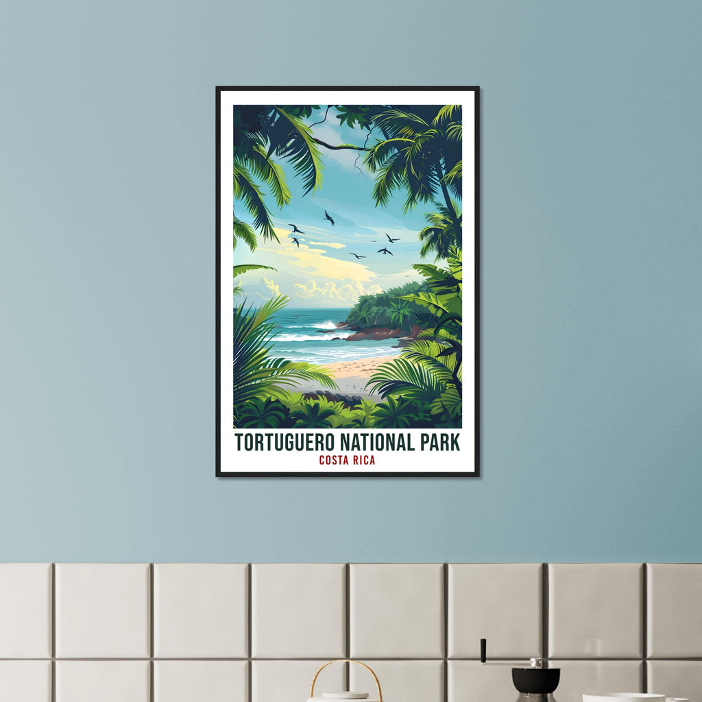 Tortuguero National Park Costa Rica Travel Print Wall Art Wall Hanging Home Décor Tortuguero Artwork Travel Art Costa Rica Travel Poster