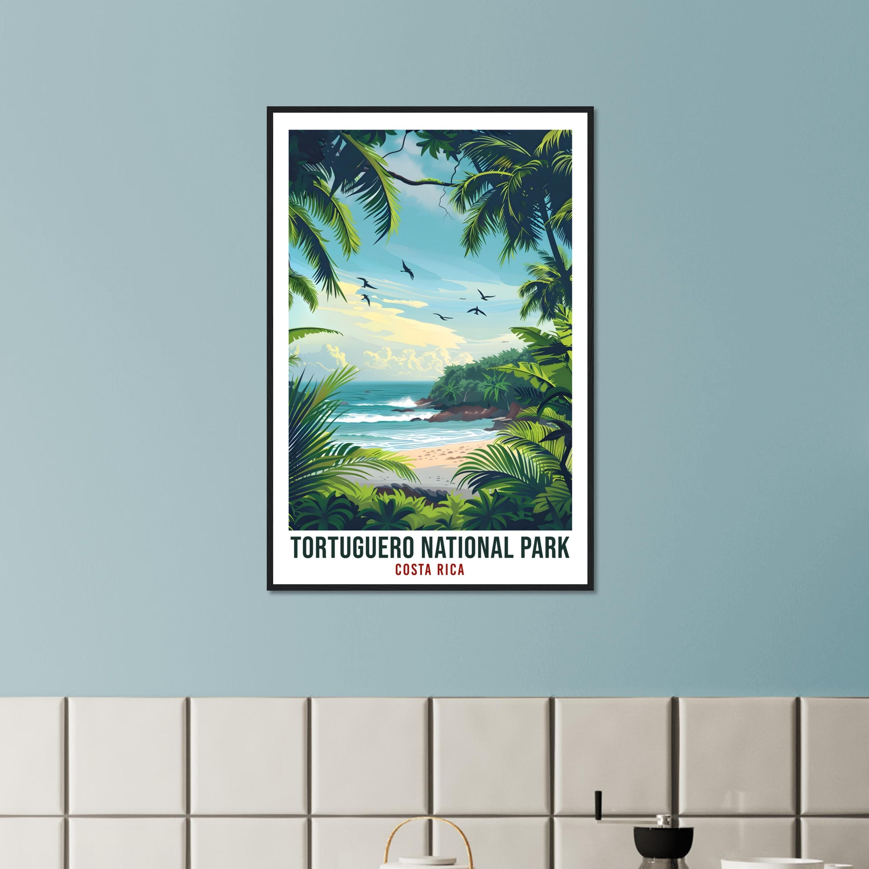 Tortuguero National Park Costa Rica Travel Print Wall Art Wall Hanging Home Décor Tortuguero Artwork Travel Art Costa Rica Travel Poster