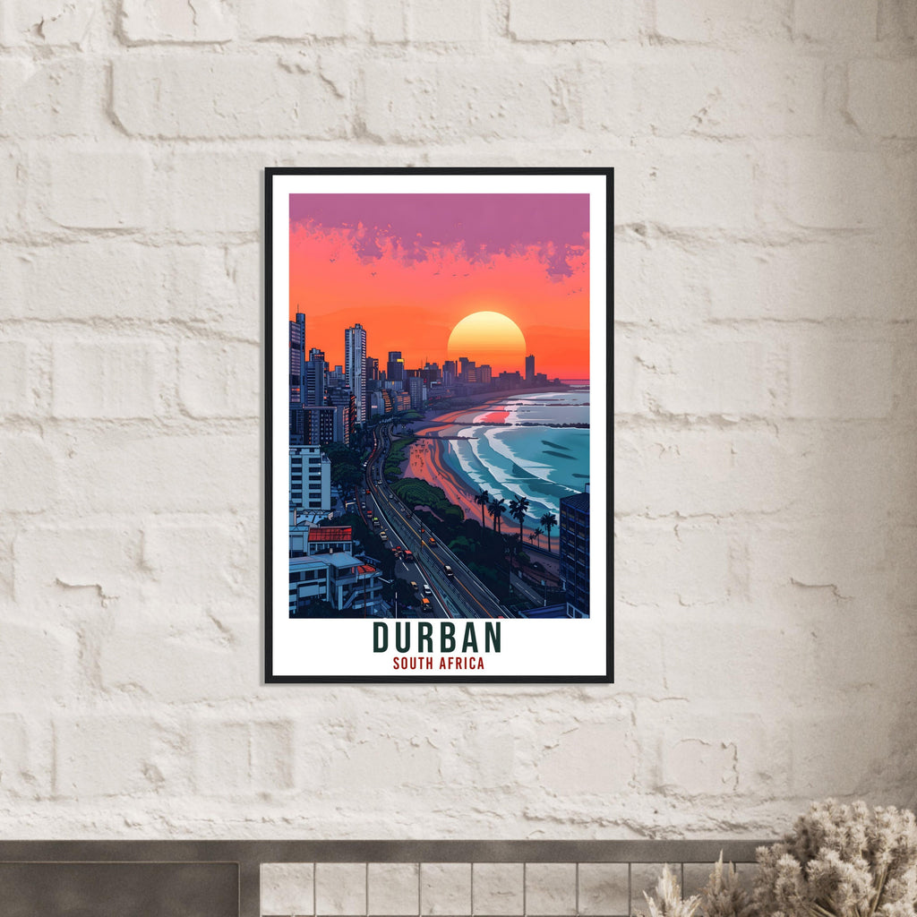 Durban South Africa Travel Print Wall Art Wall Hanging Home Décor Durban Gift Art Lovers Artwork Gift Print South African Landmark Poster