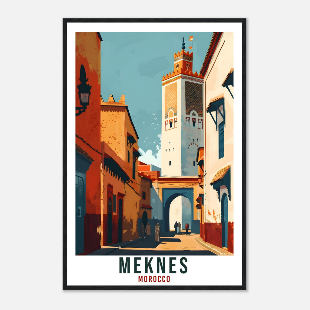 Meknes Morocco Travel Print Meknes Wall Art Wall Hanging Home Décor Meknes Gift Art Lovers Morocco Artwork Gift Print North African Poster