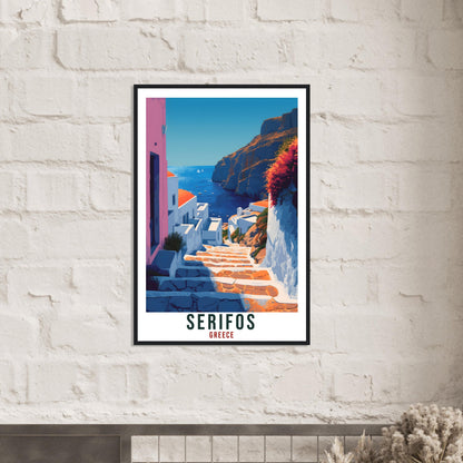 Serifos Travel Print Greece Home Decoration Serifos Greek Island Wall Art Gift Wall Hanging Art Lover Greece Artwork Serifos Travel Poster