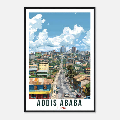 Addis Ababa Ethiopia Travel Print Wall Art Wall Hanging Home Décor Addis Ababa Gift Art Lovers Ethiopia Artwork Gift Print African Poster