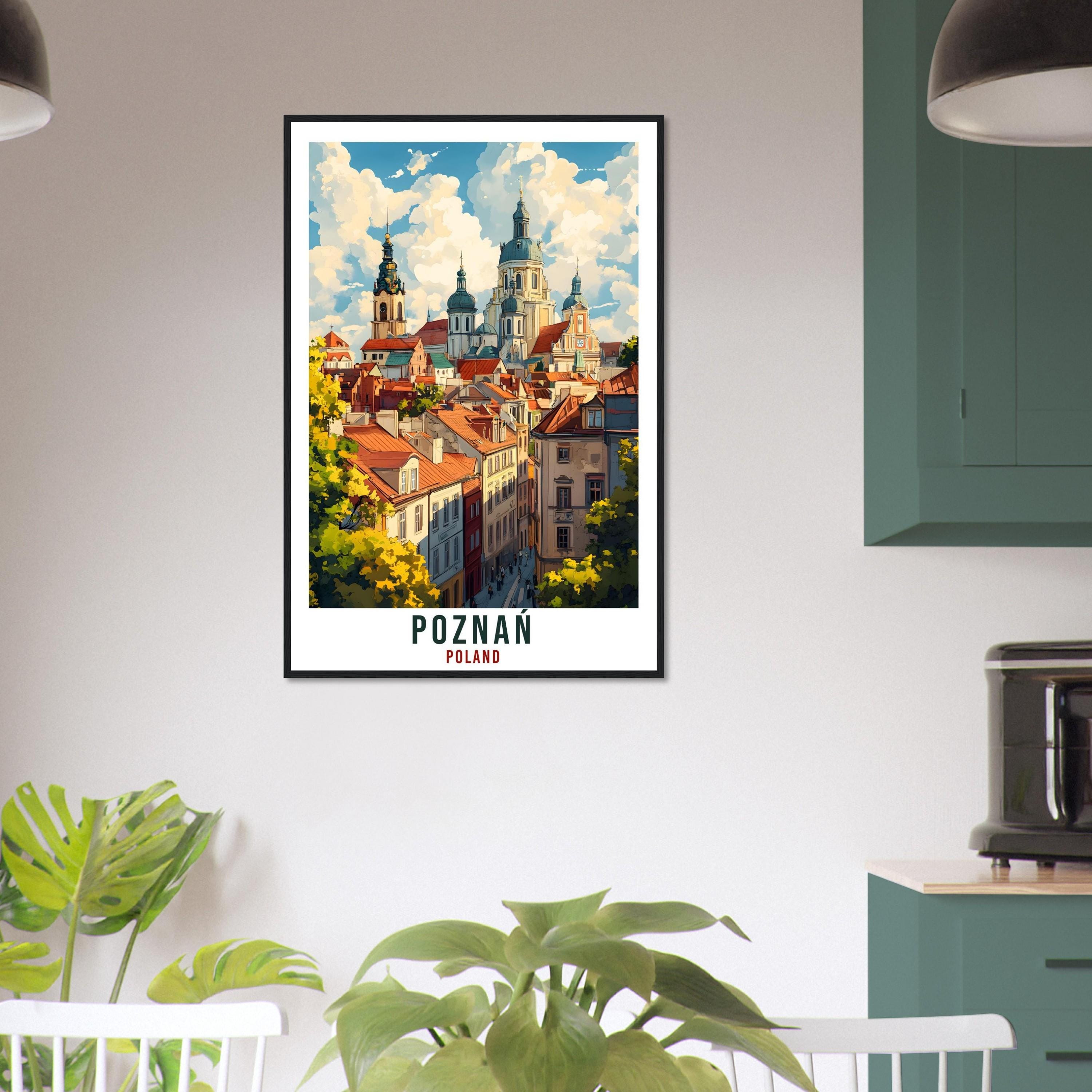 Poznań Travel Print Poland Home Decor Poznań Wall Art Gift Wall Hanging Art Lover Poznań Polish Artwork Travel Poster Poland Travel Art