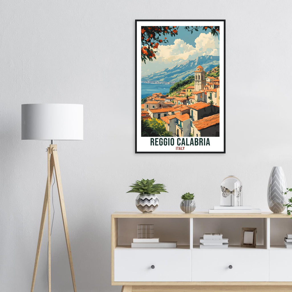 Reggio Calabria Travel Print Italy Home Decor Wall Art Gift Wall Hanging Art Lover Reggio Calabria Italian Artwork Travel Poster Travel Gift